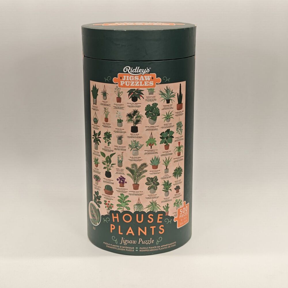 Ridley's House Plants 500 Piece Jigsaw Puzzle Botanical Art New Sealed Tube 2023